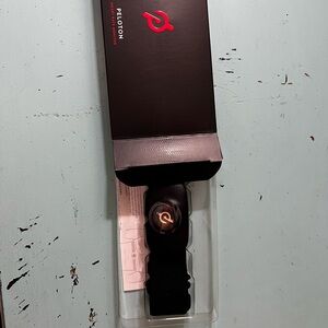 Peloton Black Heart Rate Monitor Strap with Red Logo